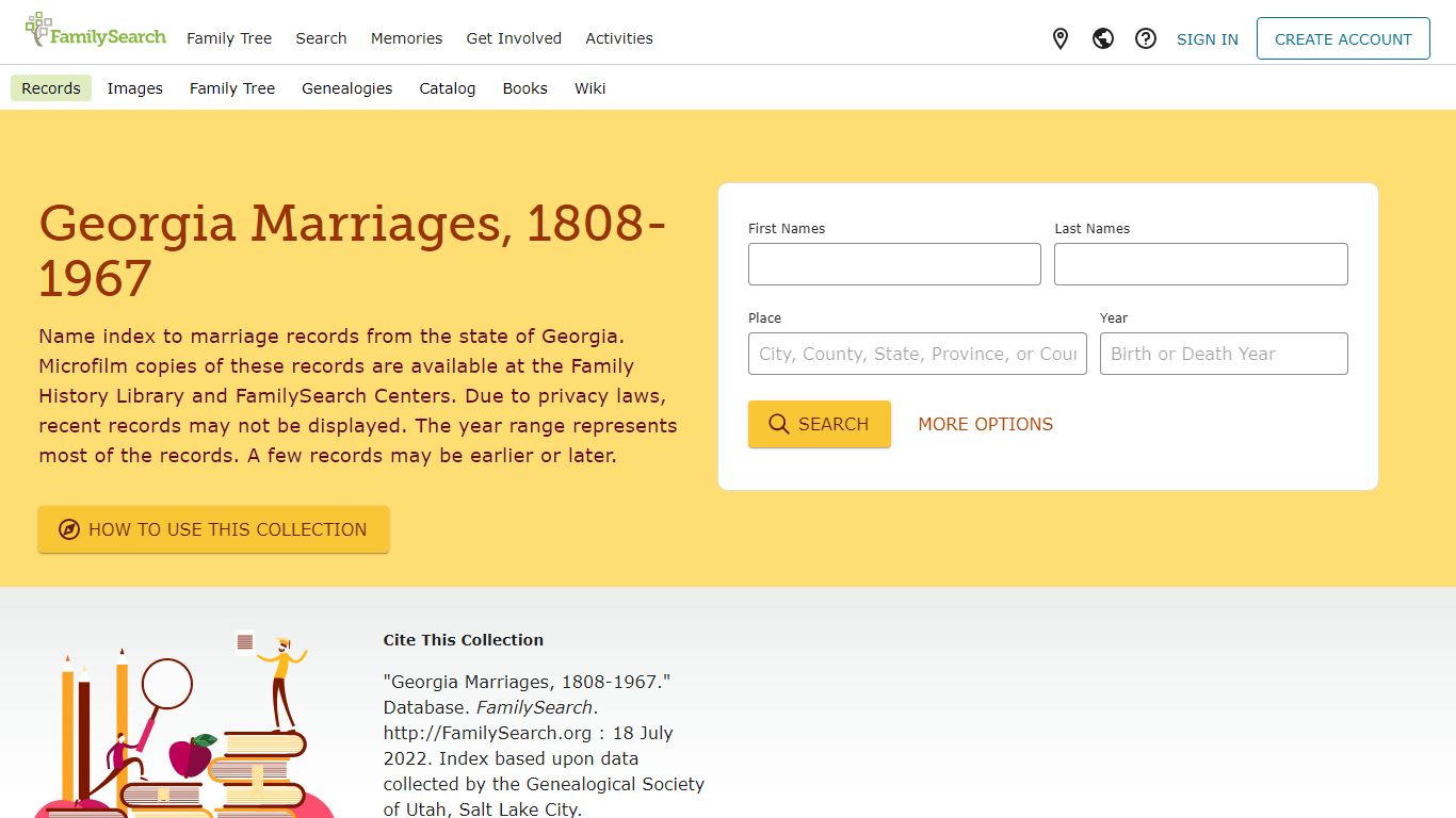 Georgia Marriages, 1808-1967 • FamilySearch