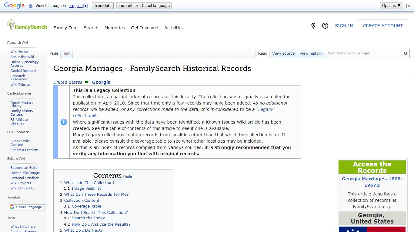 Georgia Marriages - FamilySearch Historical Records